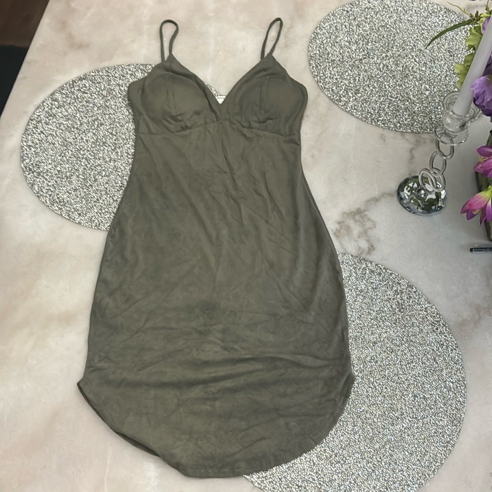 olive mini dress small